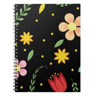 Farbige Blume Wasserfarbe Niedlich Notizblock