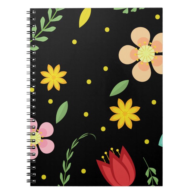 Farbige Blume Wasserfarbe Niedlich Notizblock (Vorderseite)