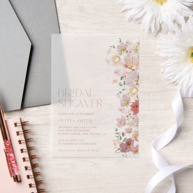 Farbige Blume, Wildblumen, Boho, Brautparty (Hochzeit)