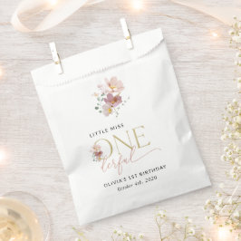 Farbige Blume, Wildblumen, erster Geburtstag Geschenktütchen