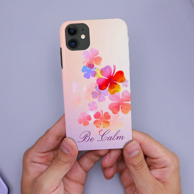 Farbige Blume zeichnend iPhone-Fall Case-Mate iPhone Hülle (Von Creator hochgeladen)