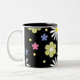Farbige Blume Zweifarbige Tasse