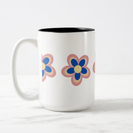 Farbige Blume Zweifarbige Tasse
