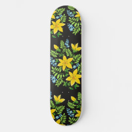Farbige Blumen Skateboard