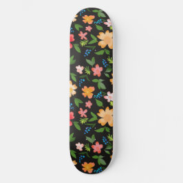Farbige Blumen Skateboard