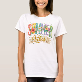 FARBIGE BLUMEN-SOMMER-VIBES T-Shirt