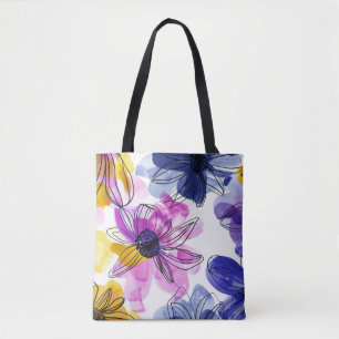 Farbige Blumen-Tasche - Stylisch und Einzigartig