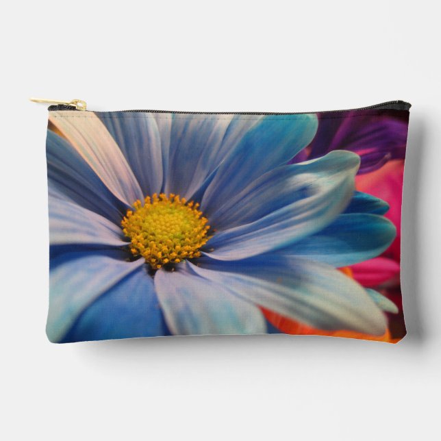 Farbige Blumen Zubehörtasche (Vorderseite)