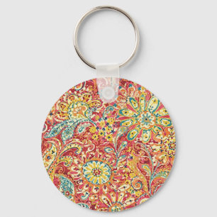 Farbige Blumenkette Schlüsselanhänger