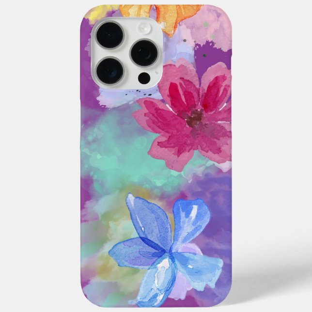 Farbige Blumenkunst   Case-Mate iPhone Hülle (Rückseite)