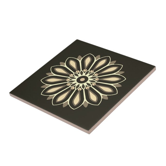 FARBIGE BLUMENKUNST GESCHENK TOCHTER MUTTER CHEFIN FLIESE (Seite)