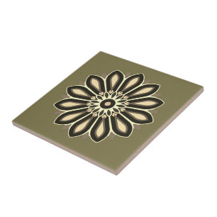 FARBIGE BLUMENKUNST GESCHENK TOCHTER MUTTER CHEFIN FLIESE