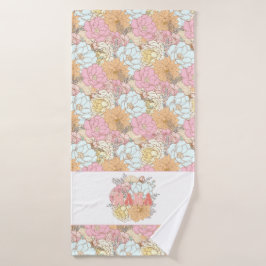 Farbige Blumenmuster Mama Badehandtuch