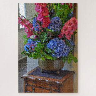 Farbige Blumenschau Puzzle