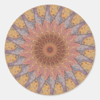 Farbige Bodenfliesen Kaleidoskop 13 Runder Aufkleber