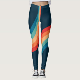 Farbige Bögen im Retro-Stil Leggings