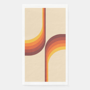 Farbige Bögen im Retro-Stil Serviette