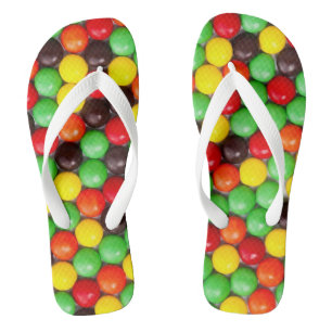 Farbige Bonbons Flip Flops