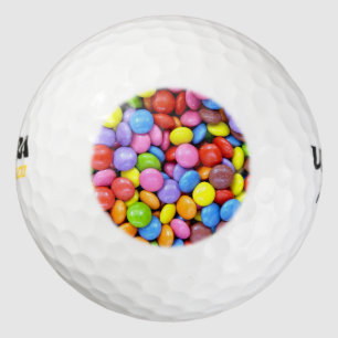 Farbige Bonbons Golfball