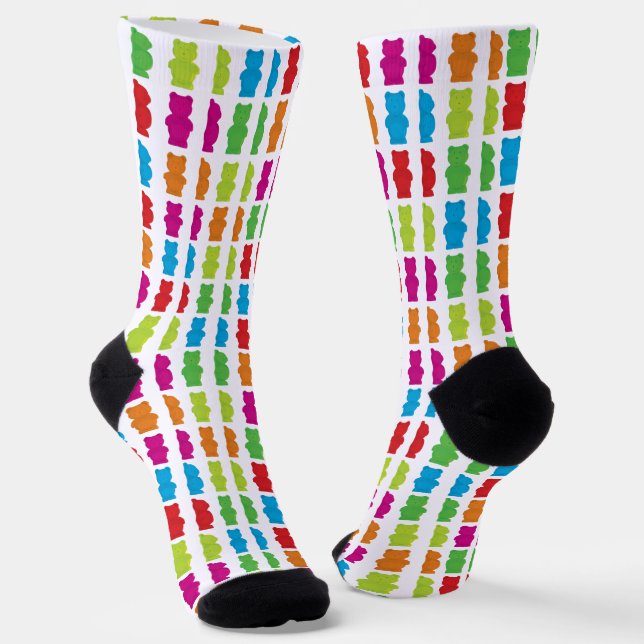 Farbige Bonbons Gummy Bären Socken (Gewinkelt)