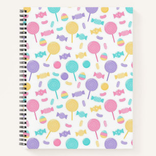 Farbige Bonbons Notizbuch