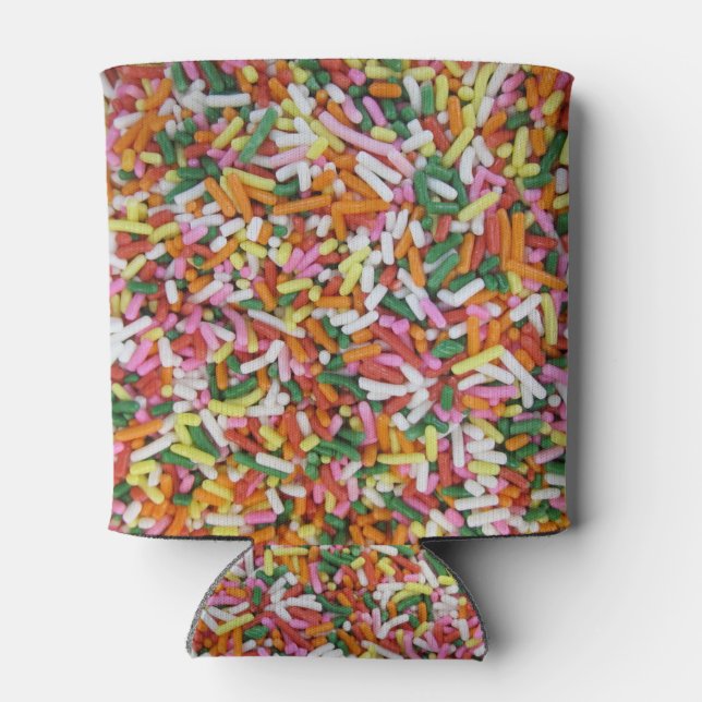 Farbige Bonbons Texturvorlage Dosenkühler (Rückseite)