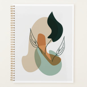 Farbige botanische Formen Planer