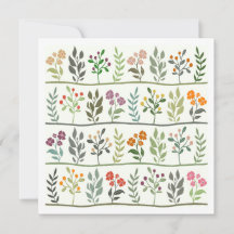 Farbige botanische Rhapsodie Florale Silhouette-Ku