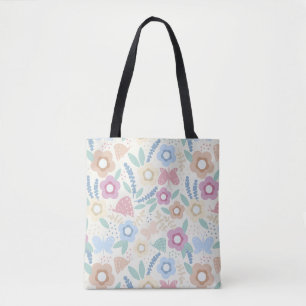 Farbige Botanische Tote-Tasche Design