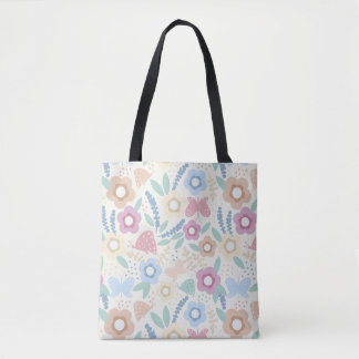 Farbige Botanische Tote-Tasche Design