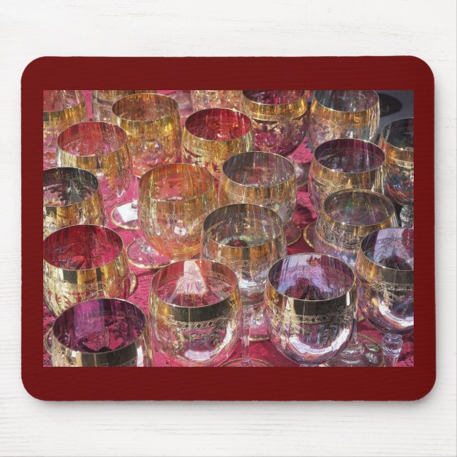 Farbige Brille Mousepad (Vorne)
