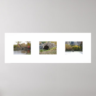 Farbige Brücken Poster