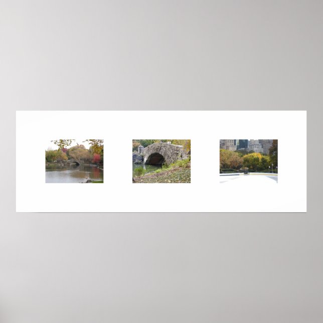 Farbige Brücken Poster (Vorne)