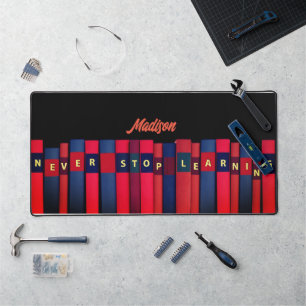 Farbige Bücher, Ihr Name, beruflich Schreibtischunterlage