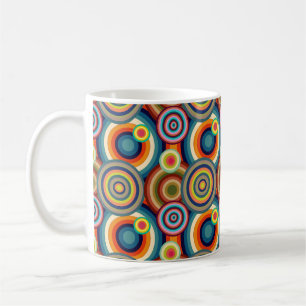 Farbige Bullseyes Kaffeetasse