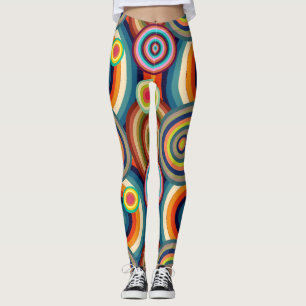 Farbige Bullseyes Leggings