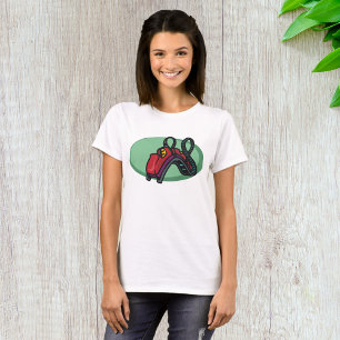 Farbige bunte Achterbahnfahrt T-Shirt
