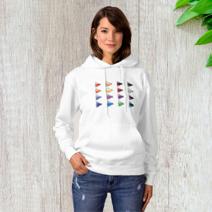 Farbige Button-Symbole Hoodie
