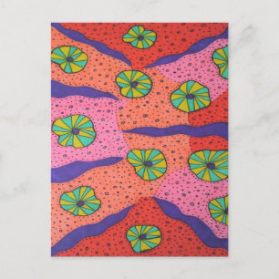 Farbige Candies Abstrakt Postkarte