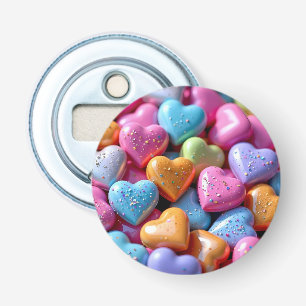 Farbige Candy Love Hearts Flaschenöffner