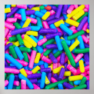Farbige Candy Sprinkles Poster