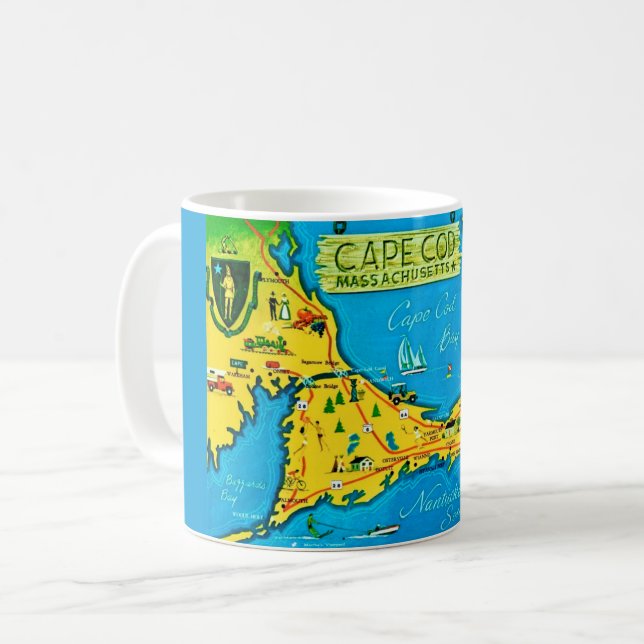 Farbige Cape Cod Tasse (Vorderseite Links)