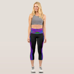 Farbige Capri-Hosen 07 Yoga-Hosen Capri Leggings