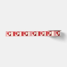 Farbige Checkerboard Herz Ribbon