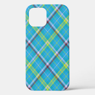 Farbige Chevron Karo Tartan texturiertes Nahtloses iPhone 12 Hülle