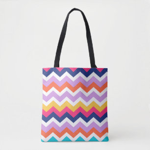 Farbige Chevron-Muster-Tasche