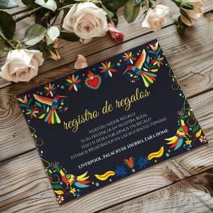 Farbige Cinco de Mayo Fiesta Spanische Hochzeit Begleitkarte