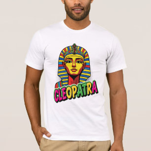Farbige Cleopatra T-Shirt Ägyptische Königin