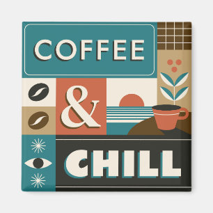 Farbige Coffee Quotes Magnet