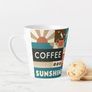 Farbige Coffee Quotes Milchtasse